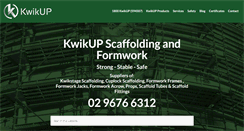 Desktop Screenshot of kwikup.com.au